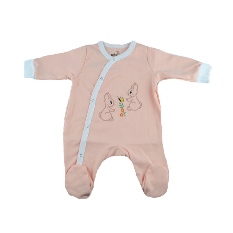 Salopeta cu maneca lunga pentru fete Pifou Model 32 M32-R, Roz, 50